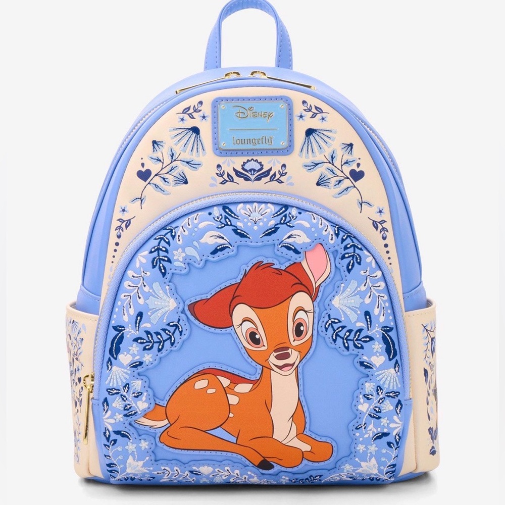 New Loungefly Disney Bambi Floral Mini Backpack